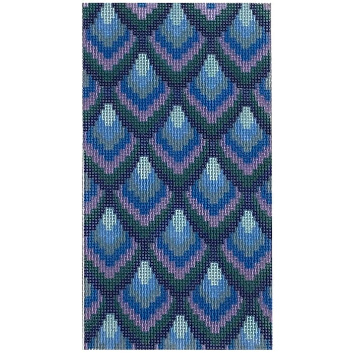 Vagello   Blue Painted Canvas Mopsey Designs  - 1