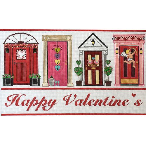 Valentine's Day Doors Painted Canvas The Meredith Collection  - 1