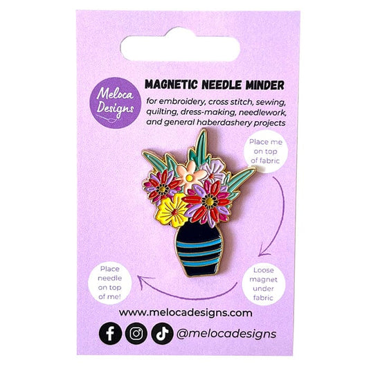 Vase of Flowers Needleminder Accessories Meloca Designs 