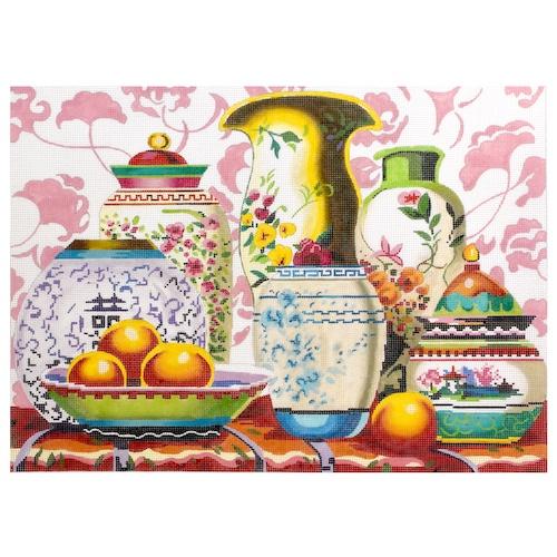 Vases Painted Canvas Colors of Praise 