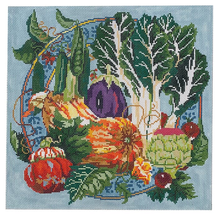 Vegetable Medley Painted Canvas CBK Needlepoint Collections 