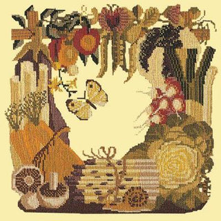 Vegetables Needlepoint Kit Kits Elizabeth Bradley Design Butter Yellow 
