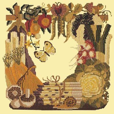 Vegetables Needlepoint Kit Kits Elizabeth Bradley Design Butter Yellow 
