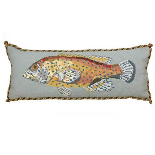 Vermillion Seabass Needlepoint Kit Kits Elizabeth Bradley Design 
