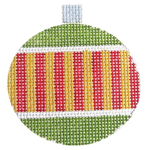 Vertical Striped Bauble Painted Canvas Pippin  - 1