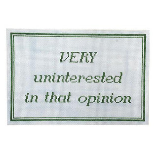 Very Uninterested Painted Canvas C'ate La Vie 
