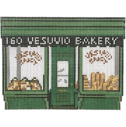 Vesuvio Bakery Shop Painted Canvas Rachel Barri Designs  - 1