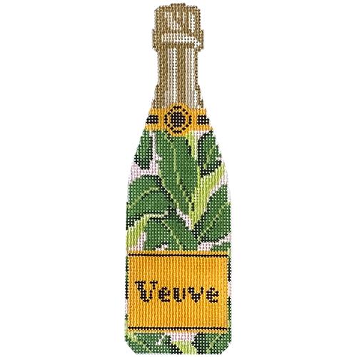 Veuve - Banana Leaf Champagne Painted Canvas C'ate La Vie 