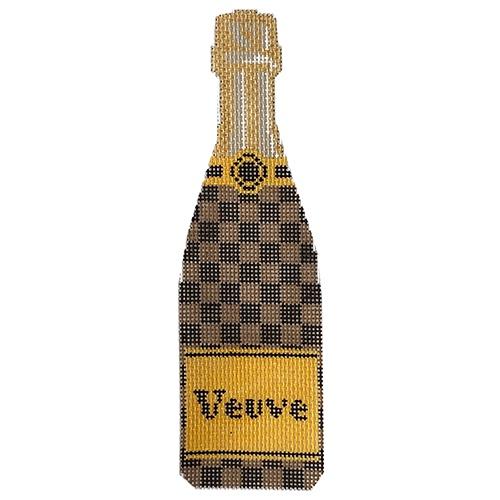 Veuve   LV Check Painted Canvas C'ate La Vie 
