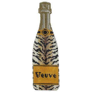 Veuve   Tiger Champagne Painted Canvas C'ate La Vie 
