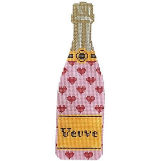 Veuve   Valentines Champagne Painted Canvas C'ate La Vie 
