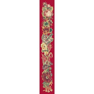 Victorian Bell Pull Needlepoint Kit Kits Elizabeth Bradley Design Bright Red 
