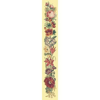 Victorian Bell Pull Needlepoint Kit Kits Elizabeth Bradley Design Butter Yellow 
