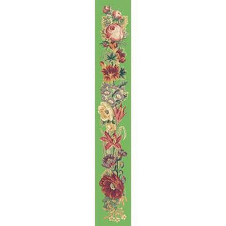 Victorian Bell Pull Needlepoint Kit Kits Elizabeth Bradley Design Grass Green 
