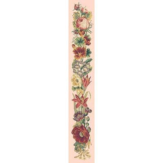 Victorian Bell Pull Needlepoint Kit Kits Elizabeth Bradley Design Salmon Pink 
