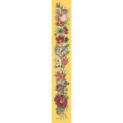 Victorian Bell Pull Needlepoint Kit Kits Elizabeth Bradley Design Sunflower Yellow 