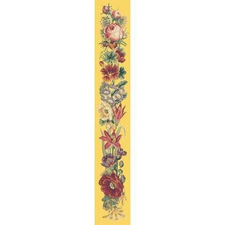 Victorian Bell Pull Needlepoint Kit Kits Elizabeth Bradley Design Sunflower Yellow 
