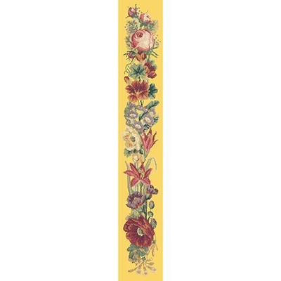 Victorian Bell Pull Needlepoint Kit Kits Elizabeth Bradley Design Sunflower Yellow 
