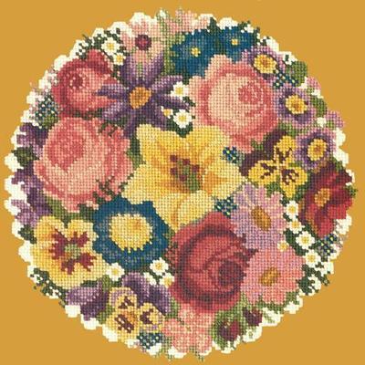 Victorian Posy Needlepoint Kit Kits Elizabeth Bradley Design Yellow 