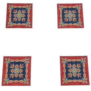 Victorian Rose Coasters Painted Canvas CanvasWorks 
