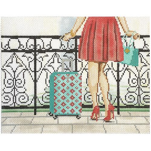 View From a Bridge Painted Canvas Alice Peterson Company 
