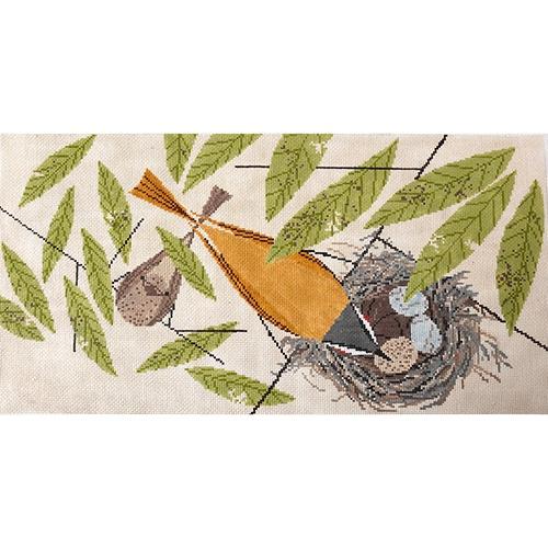 Vigilant Vireos Painted Canvas Charley Harper 