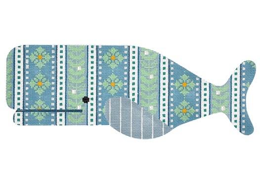 Vine Whale Painted Canvas Melissa Shirley Designs  - 1