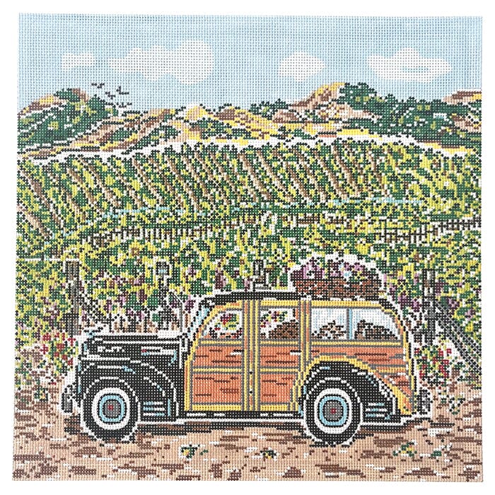 Vineyard Woody on 13 Painted Canvas Cooper Oaks Design 