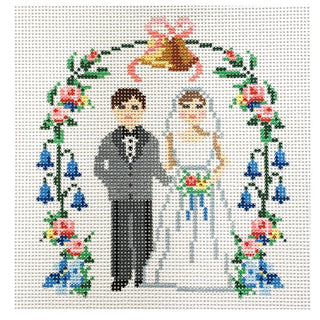 Vintage Cake Topper Painted Canvas Le Point Studio 
