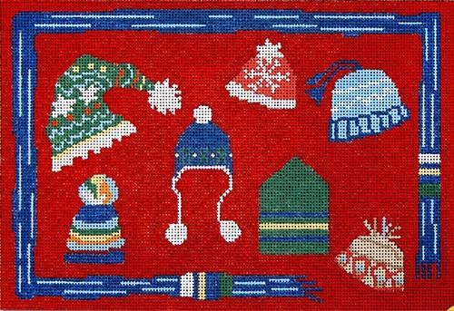 Vintage Hats Painted Canvas CBK Needlepoint Collections 