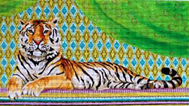 Vintage Tiger Painted Canvas Colors of Praise 