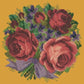 Violets & Roses Needlepoint Kit Kits Elizabeth Bradley Design Yellow 