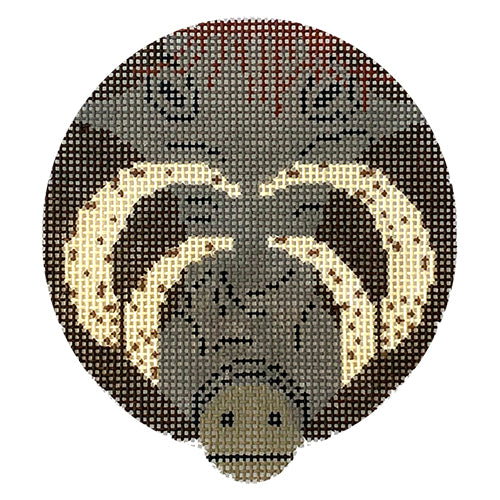 Wart Hog Ornament Painted Canvas Charley Harper  - 1