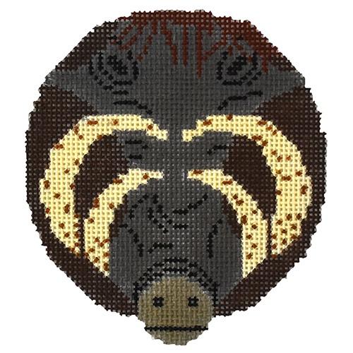 Wart Hog Ornament Painted Canvas The Meredith Collection 