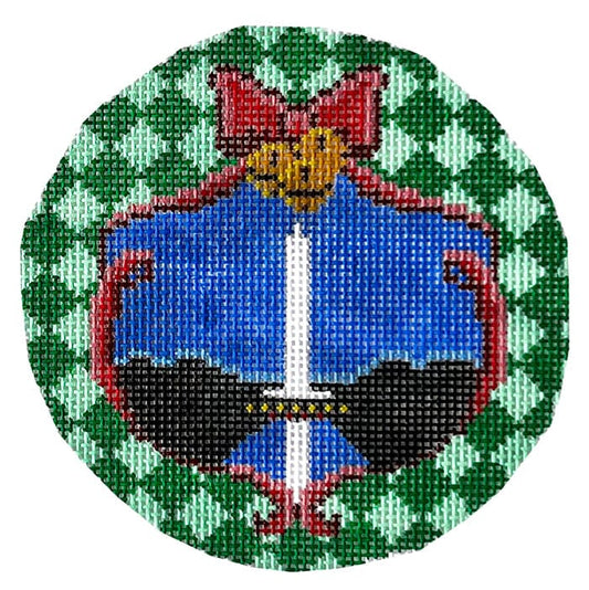 Washington Monument Ornament Painted Canvas Susan Battle Needlepoint 