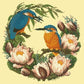 Water Lilies Needlepoint Kit Kits Elizabeth Bradley Design Butter Yellow 