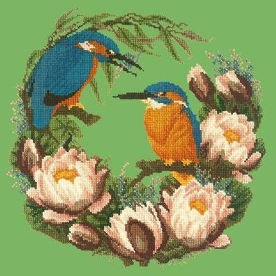 Water Lilies Needlepoint Kit Kits Elizabeth Bradley Design Grass Green 
