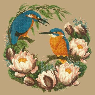 Water Lilies Needlepoint Kit Kits Elizabeth Bradley Design Sand 
