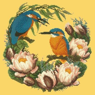 Water Lilies Needlepoint Kit Kits Elizabeth Bradley Design Sunflower Yellow 
