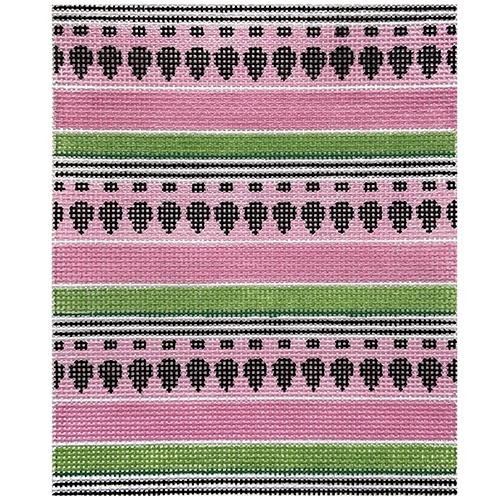 Watermelon Eyeglass Case Painted Canvas Thorn Alexander  - 1
