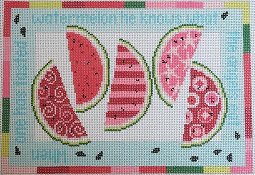 Watermelon Wedges Painted Canvas Pippin 