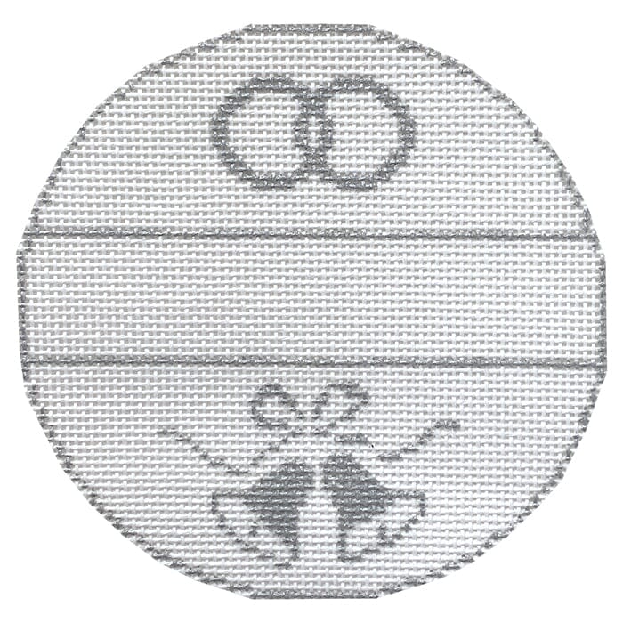 Wedding Bells and Rings Ornament   Silver Painted Canvas Kristine Kingston  - 1