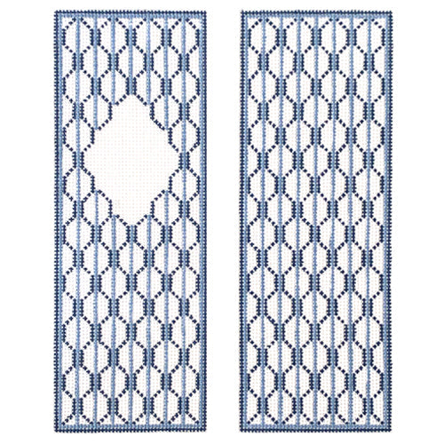 Wedgewood Scallop Eyeglass Case Painted Canvas Whimsy & Grace
