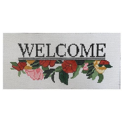 Welcome Sign Painted Canvas Hello Tess 