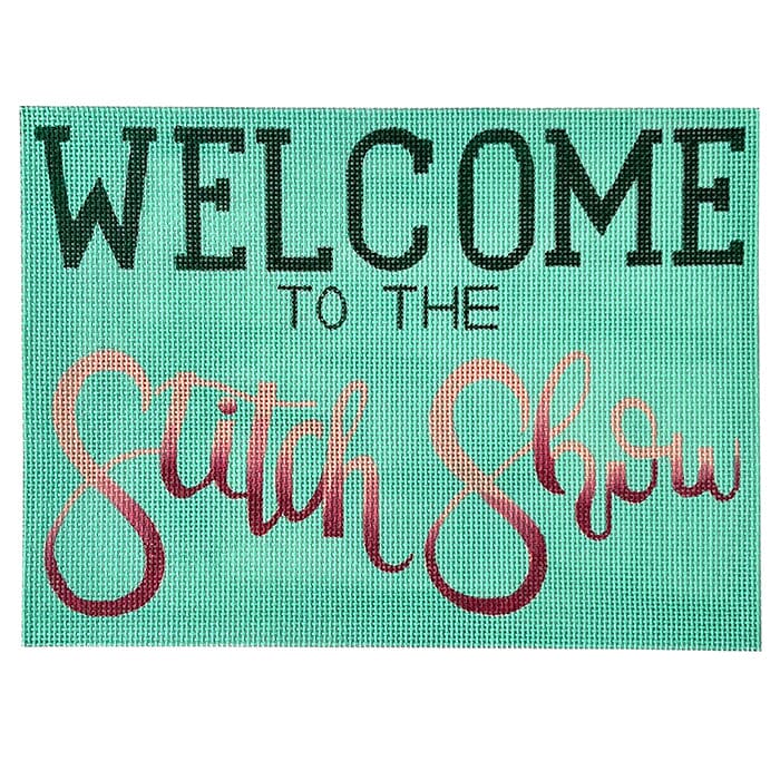 Welcome to the Stitch Show Painted Canvas Madeleine Elizabeth 
