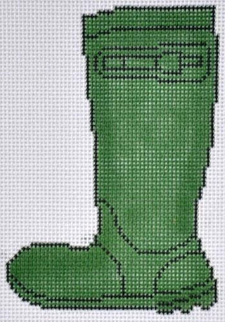Wellie Boot Painted Canvas CBK Needlepoint Collections 
