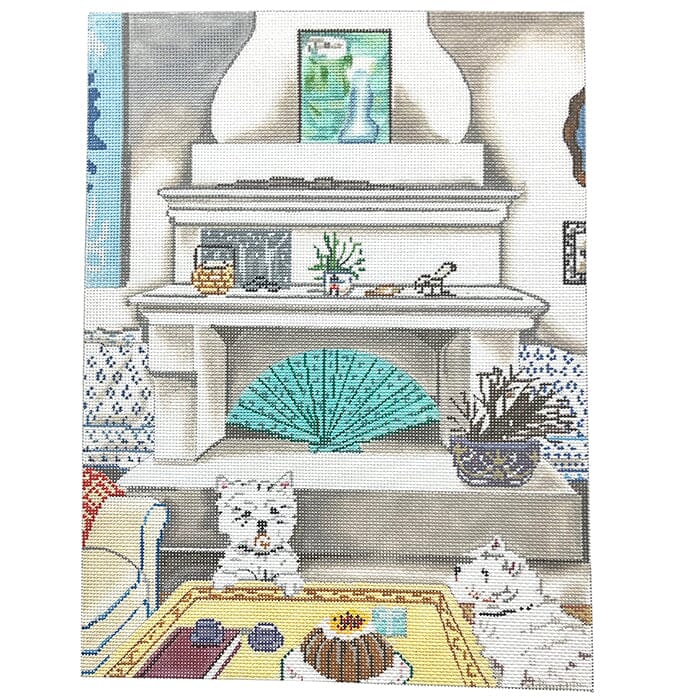 Westies Painted Canvas CBK Needlepoint Collections 

