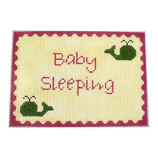 Whale Baby Sleeping Pink Painted Canvas J. Child Designs 
