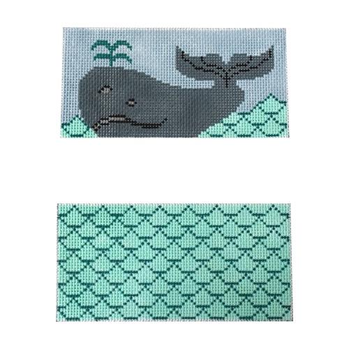 Whale Eyeglasses Case Painted Canvas J. Child Designs 