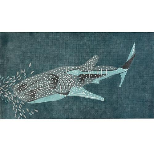 Whale Shark Painted Canvas Waterweave  - 1